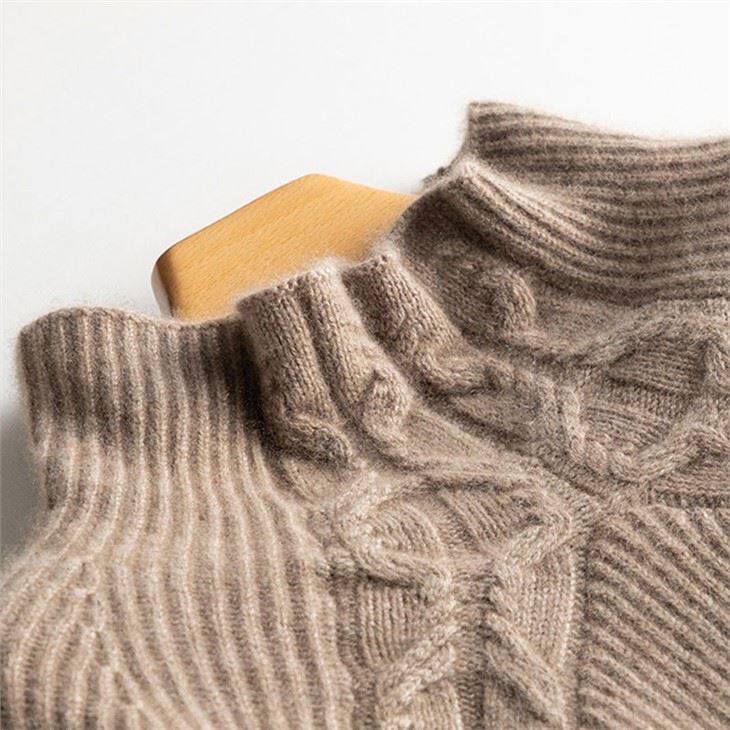 Lady Cable Knitted Cashmere Long Dress