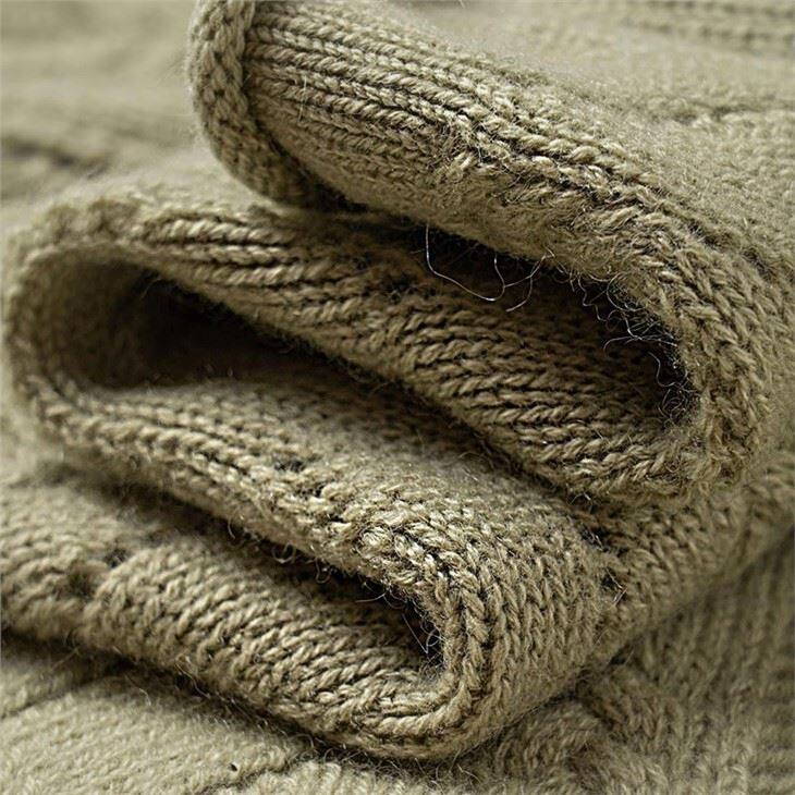 Lady Cable Knitted Hollow Out Cashmere Sweater