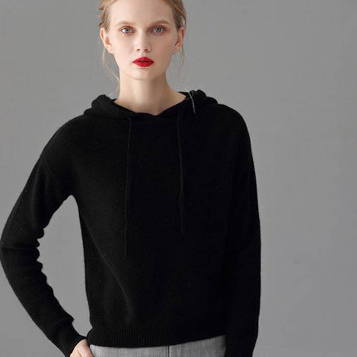 Lady Cashmere Hoodies Chanday