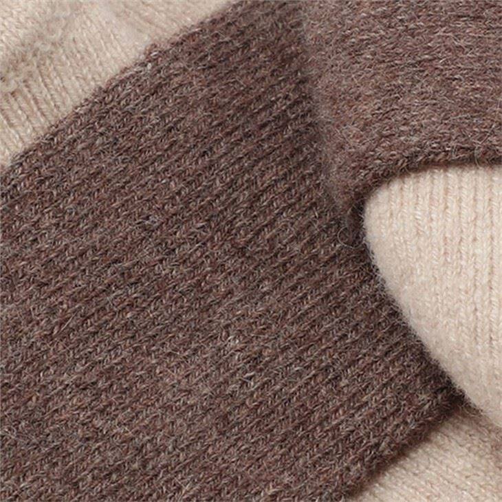 Lady Cashmere Plain Knit Belt Slippers