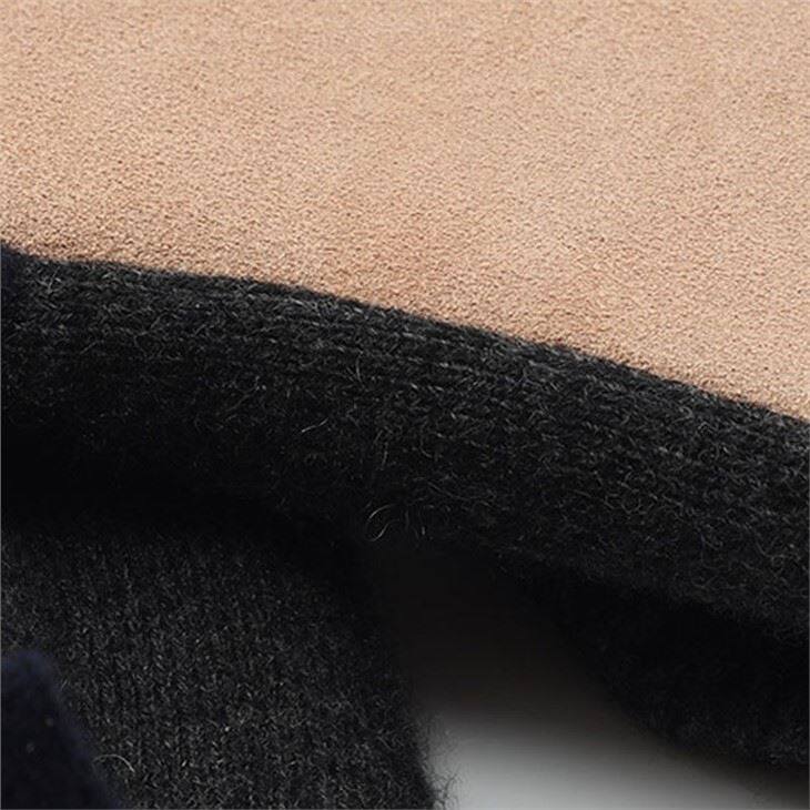 Lady Cashmere Plain Knit Belt Slippers