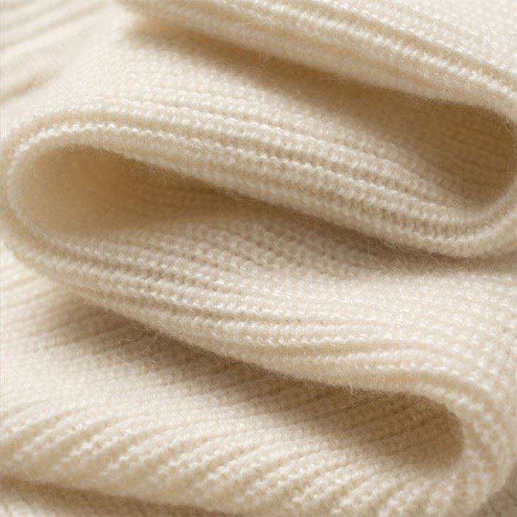 Lady Cashmere Plain Knit Unique Design Long Dress