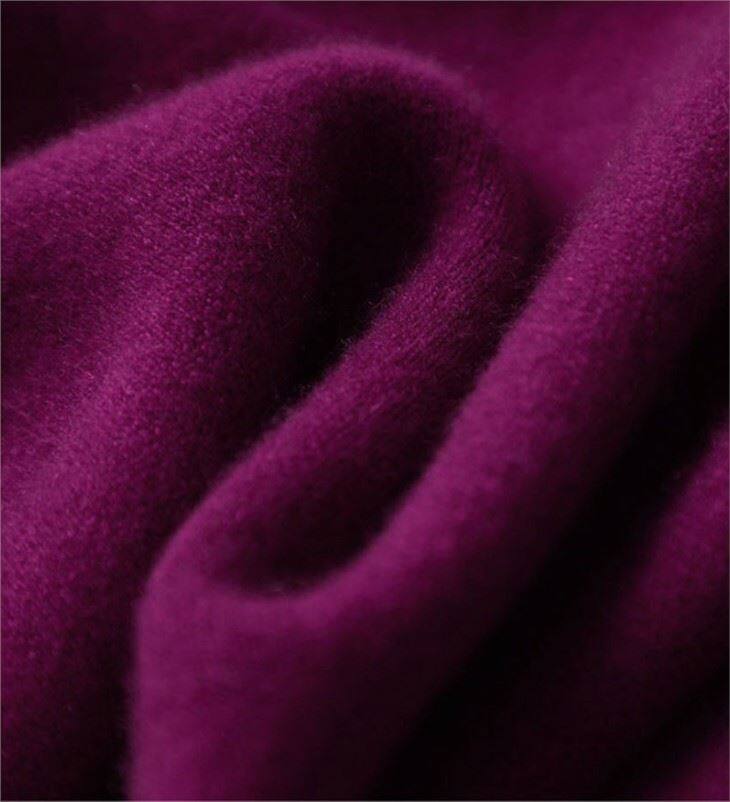 Lady Cashmere Plain Knitted Oversize Poncho