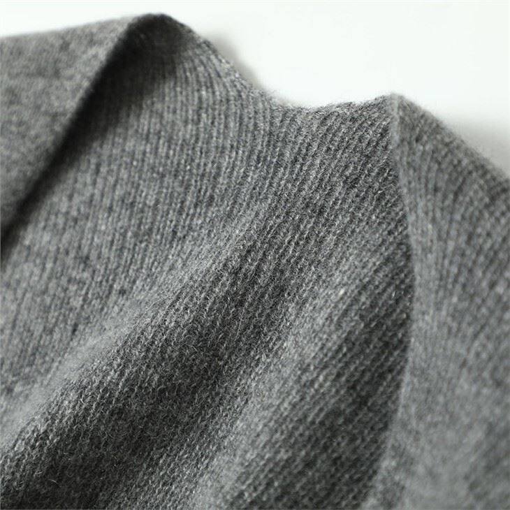 Lady Cashmere Puff Sleeve Cardigan Sweater