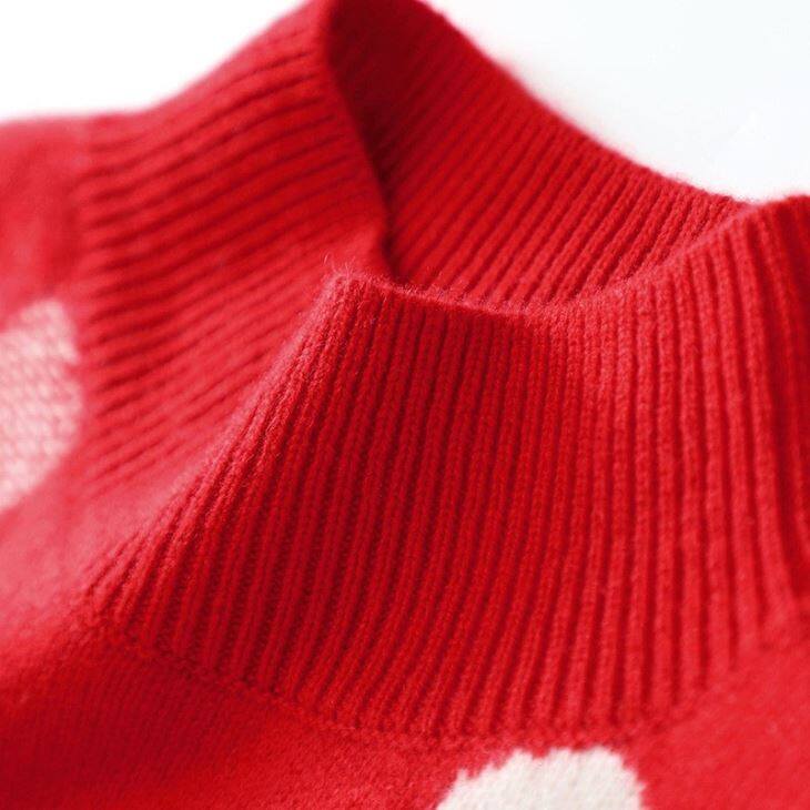 Lady Cashmere Semi-turtleneck Sweater