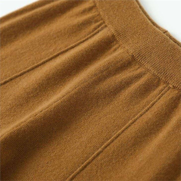 Lady Cashmere Wide Legs Casual Pants