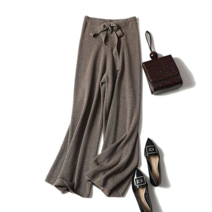 Lady szélesszárú kasmír nadrág