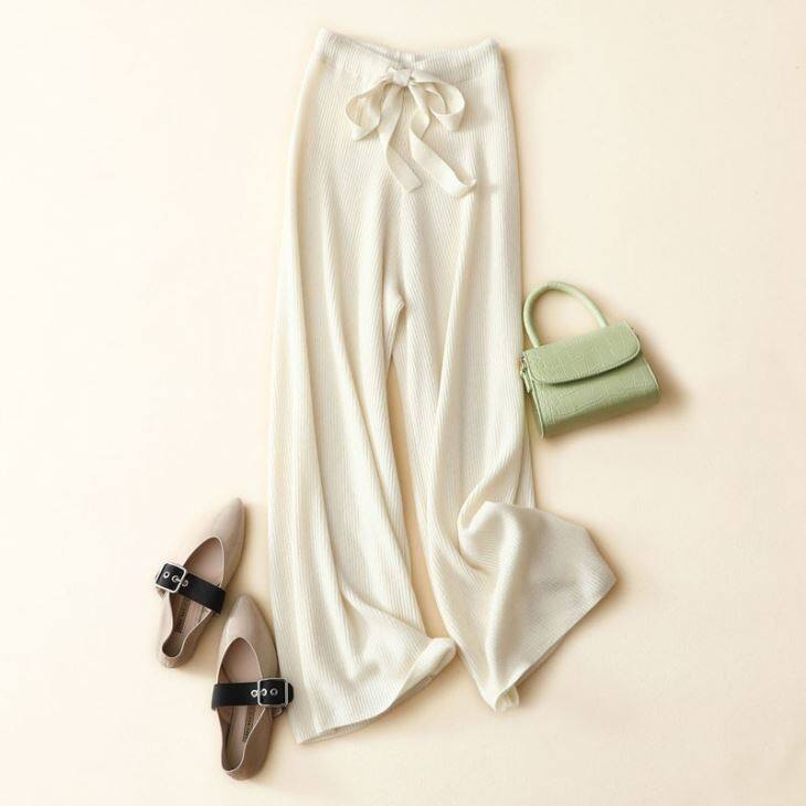 Lady Cashmere Wide Legs Pants