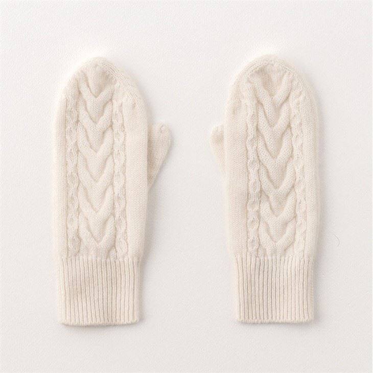 Lady Pure Cashmere Cable Knit Gloves