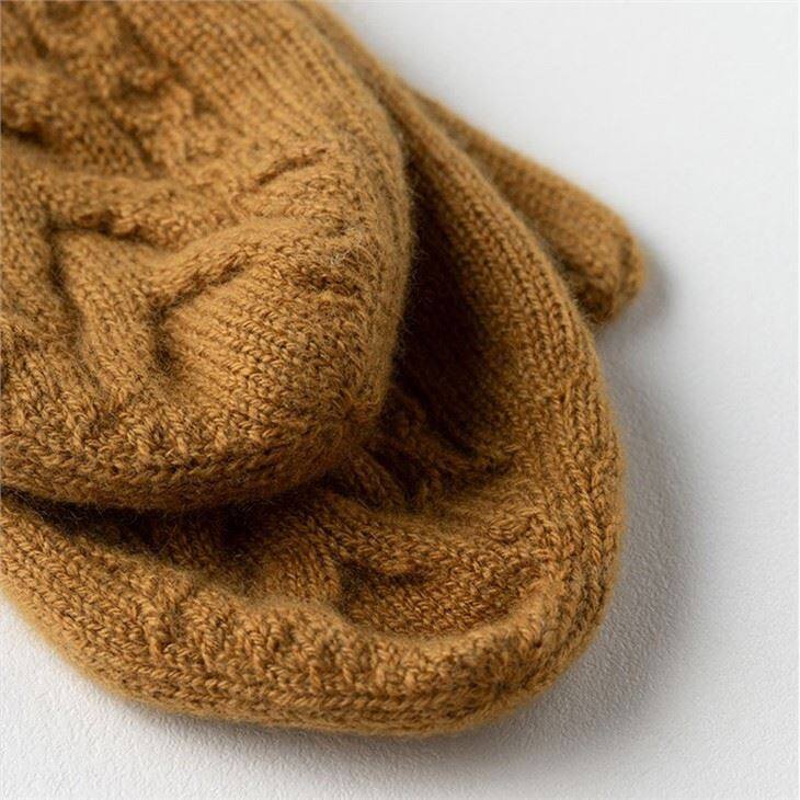 Lady Pure Cashmere Cable Knit Gloves