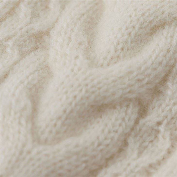Lady Pure Cashmere Cable Knit Gloves