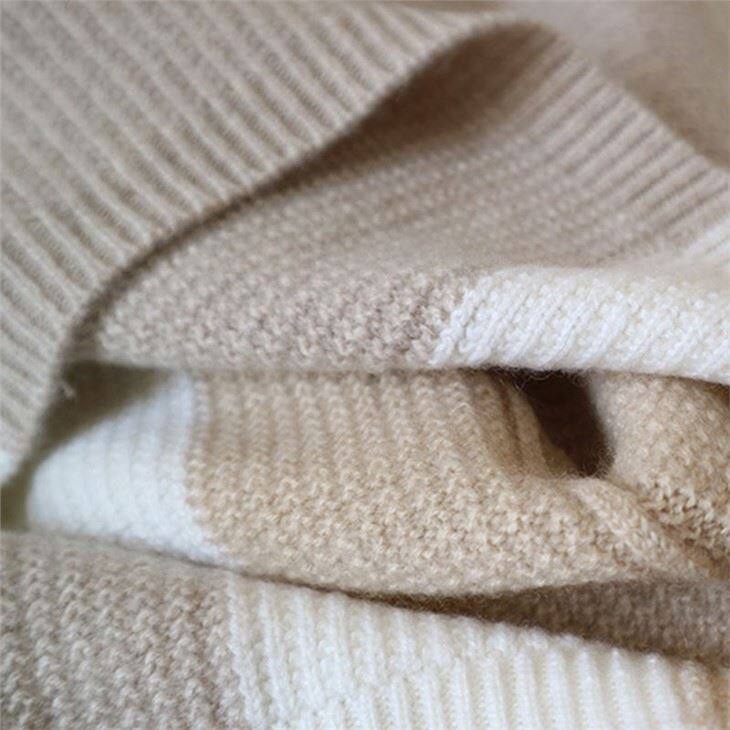 Lady's Half Collar Matching Color Cashmere Sweater