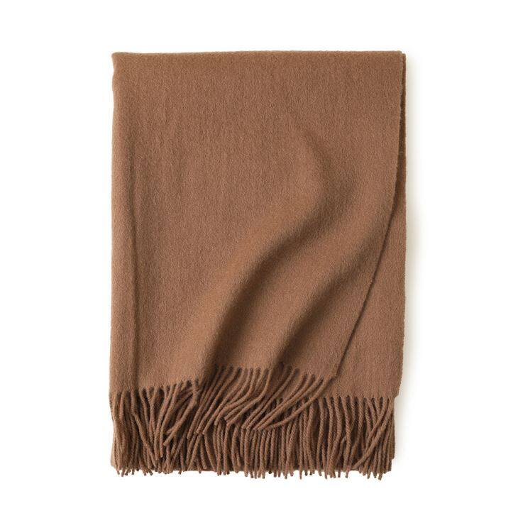 Lenço de lã de senhora cor sólida