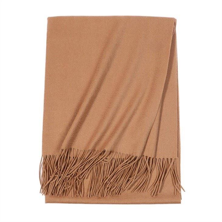 Luxurious Unisex Solid Color Cashmere Scarf