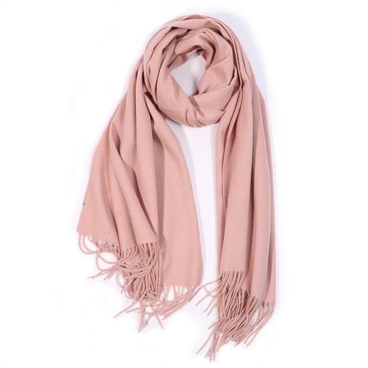 Luxurious Unisex Solid Color Cashmere Scarf