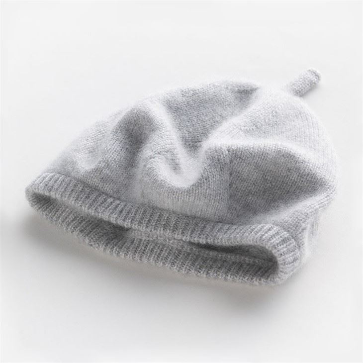 Luxury Ladies Cashmere Solid Color Beanie Beret Hat