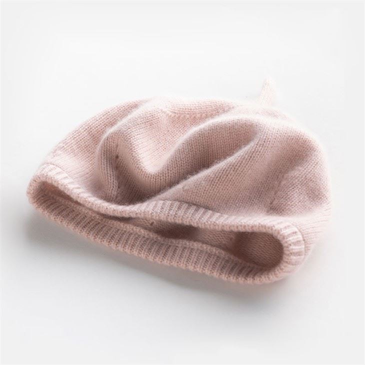 Luxury Ladies Cashmere Solid Color Beanie Beret Hat