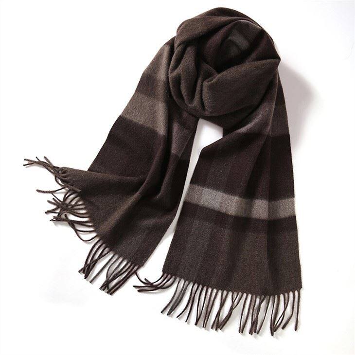 Winter Woolen Checked Plaid Tartan Wool Scarf