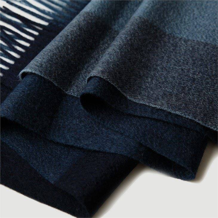 Men Elegant Checked Plaid Tartan Cashmere Scarf