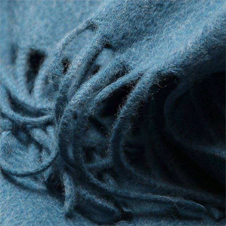 Oversize Solid Color Lamb Wool Scarf