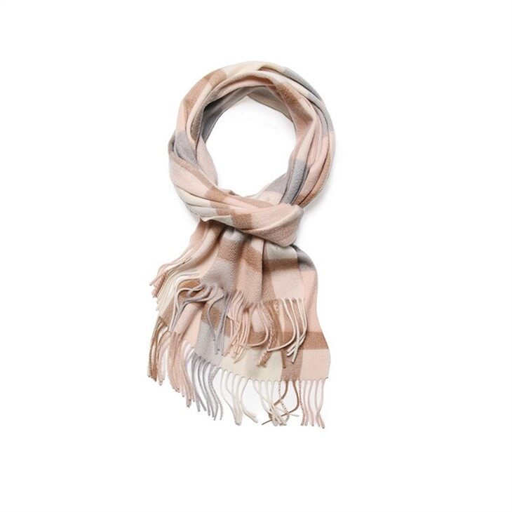 Plaid Cashmere Scarf Tartan Cashmere Scarf
