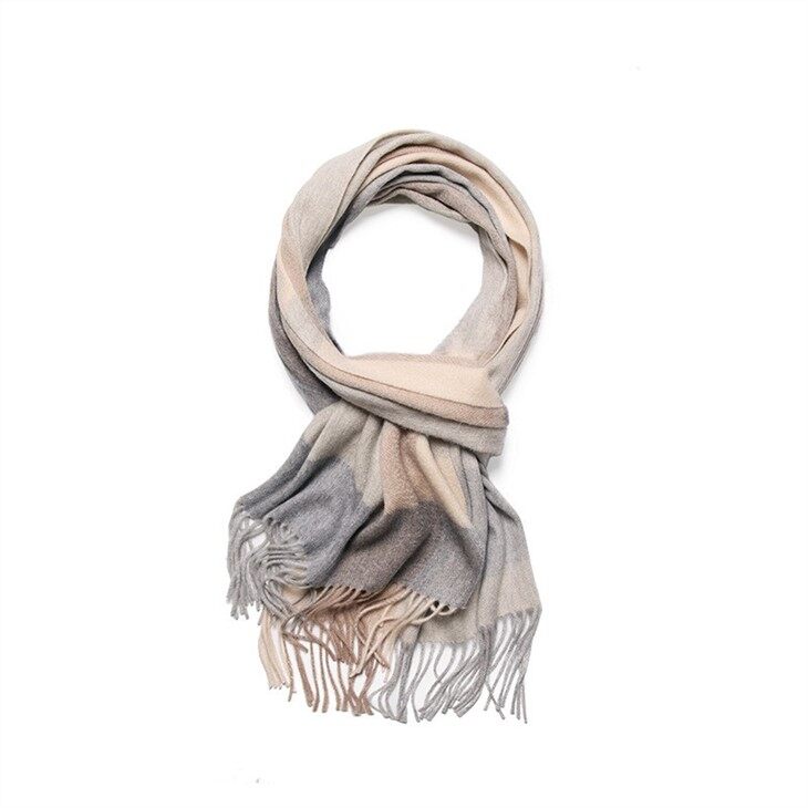 Plaid Cashmere Scarf Tartan Cashmere Scarf