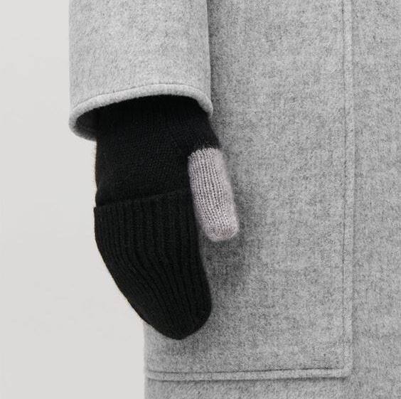 Plain Knitted Baby Cashmere Gloves