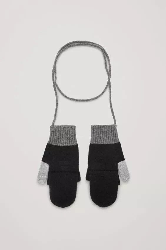 Plain Knitted Baby Cashmere Gloves