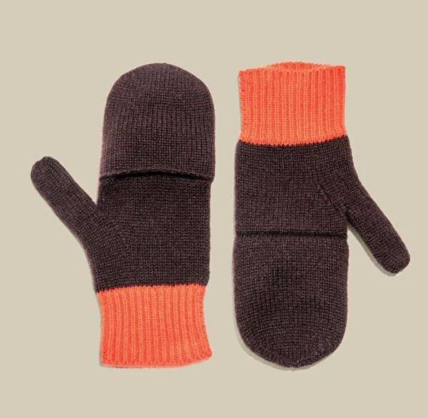 Plain Knitted Baby Cashmere Gloves