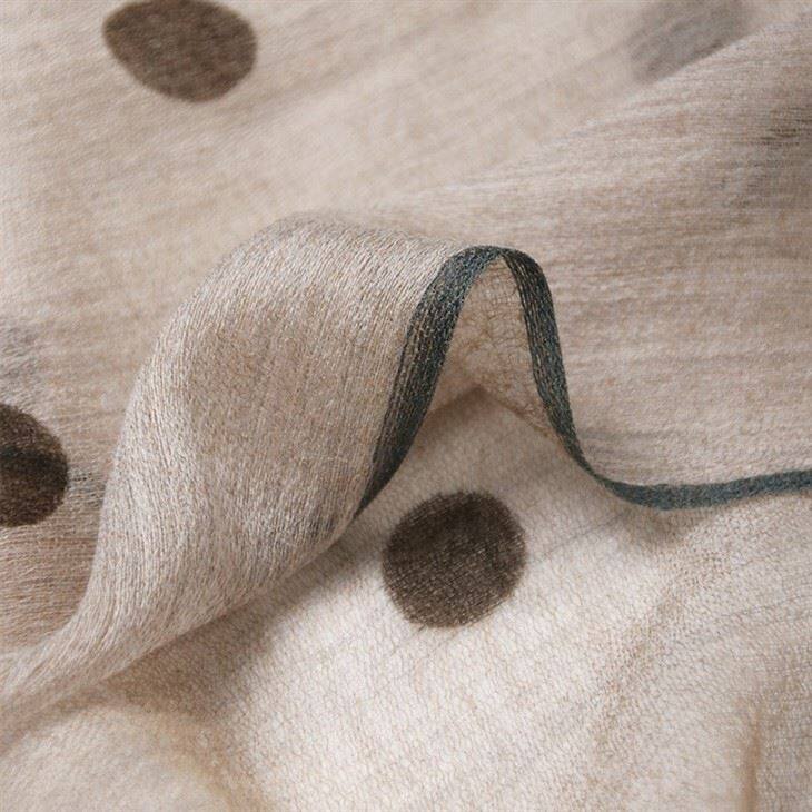 Polka Dots Print Worsted Cashmere Scarf