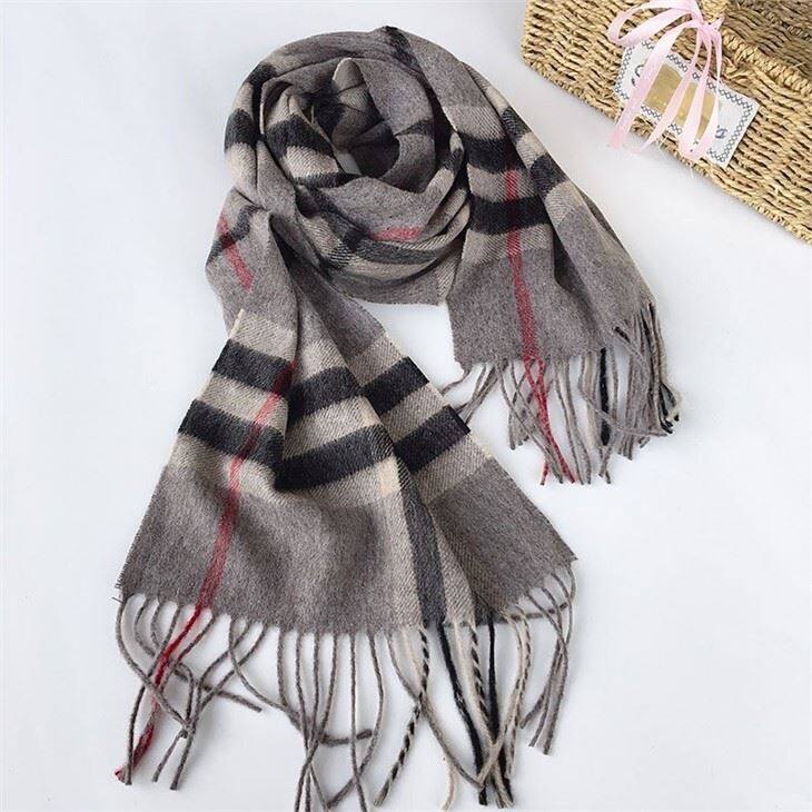 Pure Cashmere British Checked Wholesale Scarves