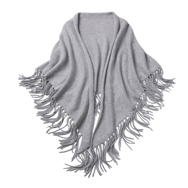 Pure Cashmere Knitted Thick Scarf