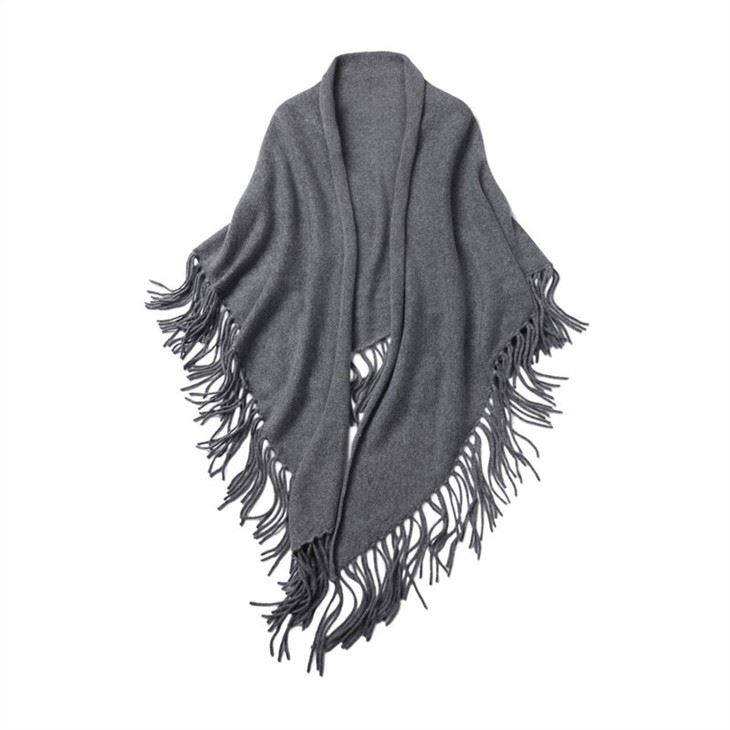 Pure Cashmere Knitted Thick Scarf