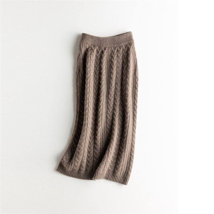 Pure Cashmere Thickened Winter Warm Dress