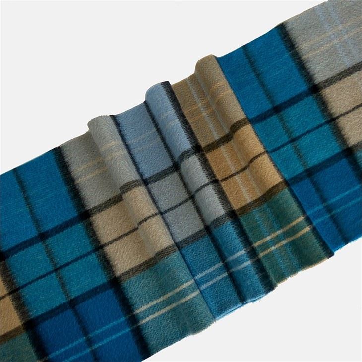 Scotland Style Plaid Color Pure Cashmere Scarf