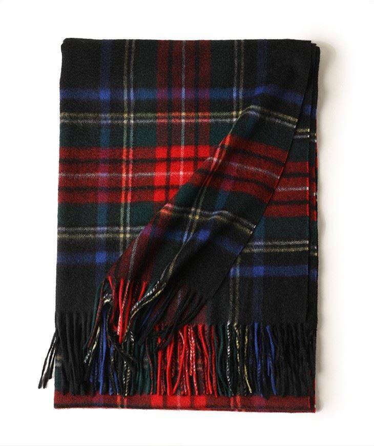 Skin-friendly Wholesale Checked Cashmere Scarvf
