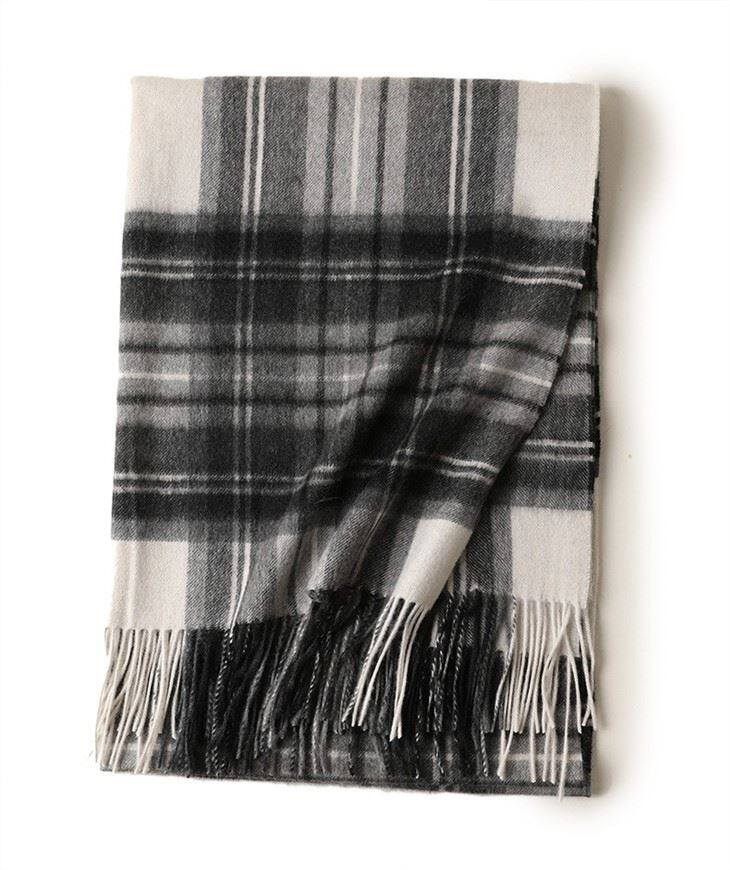 Skin-friendly Wholesale Checked Cashmere Scarvf