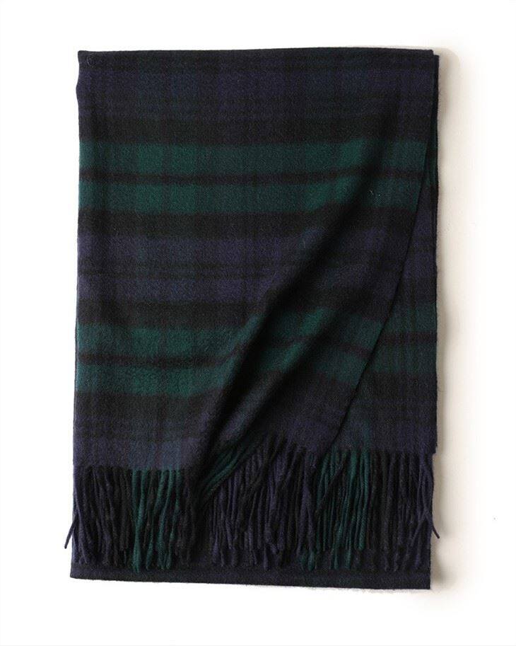 Skin-friendly Wholesale Checked Cashmere Scarvf