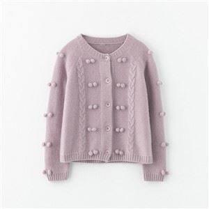 Dziecięcy kaszmirowy sweterek z okrągłym dekoltem