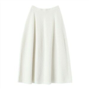 캐시미어 리브 니트 롱 드레스