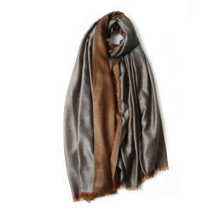 Szalik z kaszmiru o podwójnej powierzchni