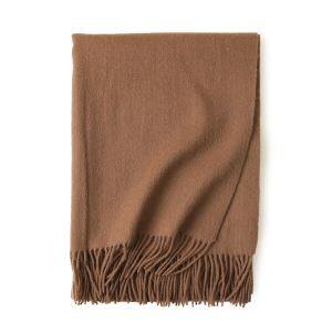 Lenço de lã de senhora cor sólida