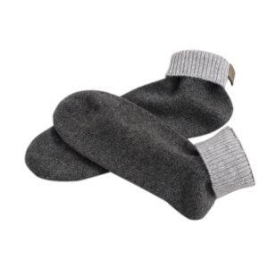 Męskie skarpetki z kaszmiru o splocie ściągaczowym