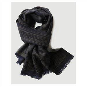 Męski podwójny żakardowy szalik wełniany z jaskółczym wzorem