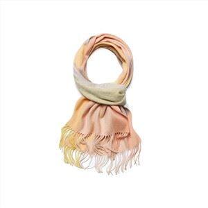 Szalik unisex z czystego kaszmiru w kratkę w stylu vintage