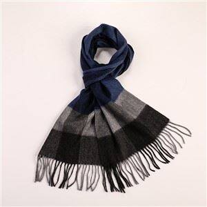 Tassel Plaid Koulè Matching Echap Cashmere