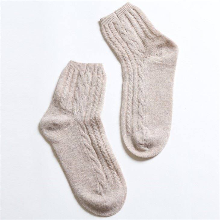 Soft Luxurious Durable Women Cashmere Socks