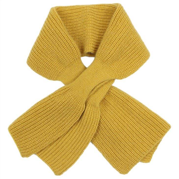 Solid Color Knitted Baby Cashmere Scarf