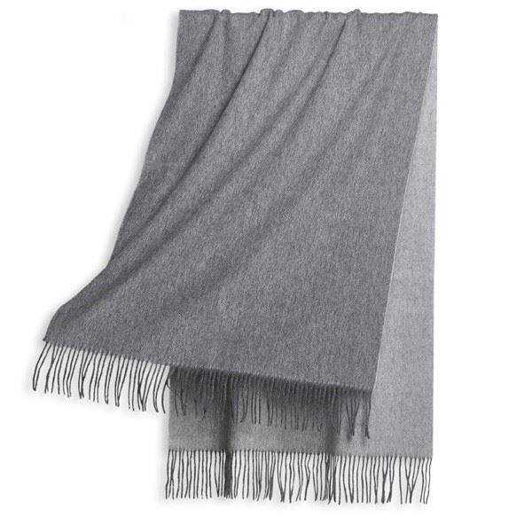 Solid Color Wool Scarf With Tassel