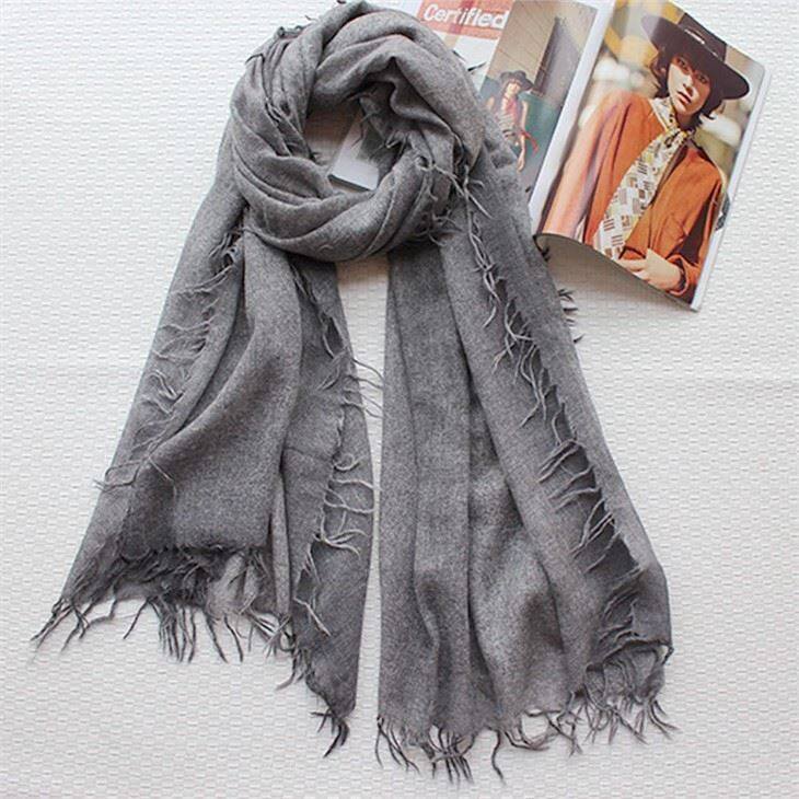 Spray Print Customized Colour Cashmere Scarf